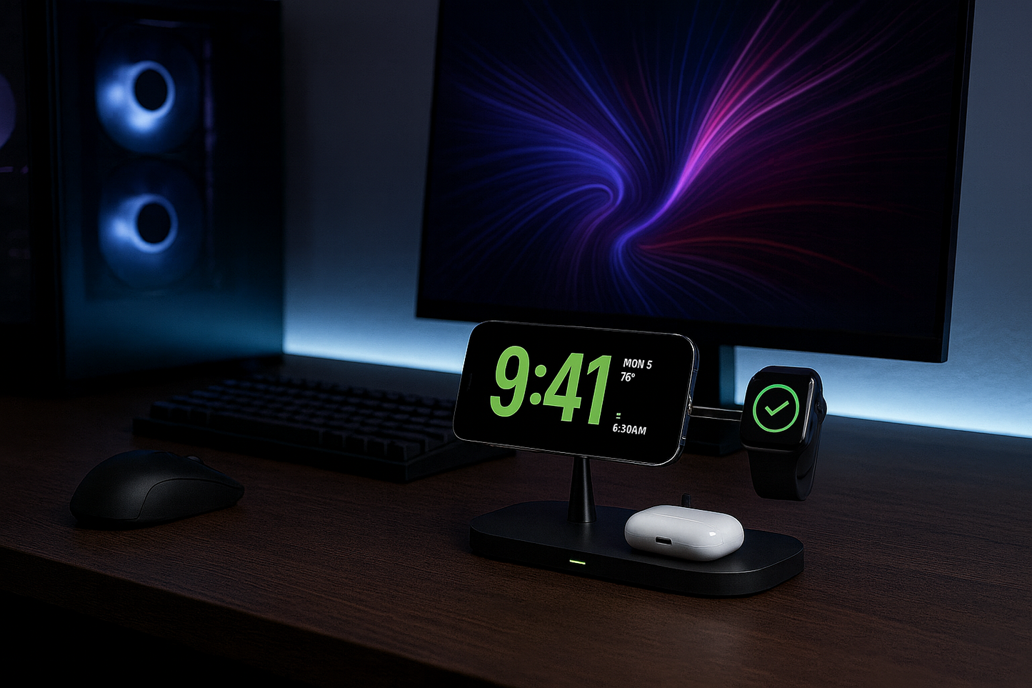 Magnetic Charger Stand for Apple